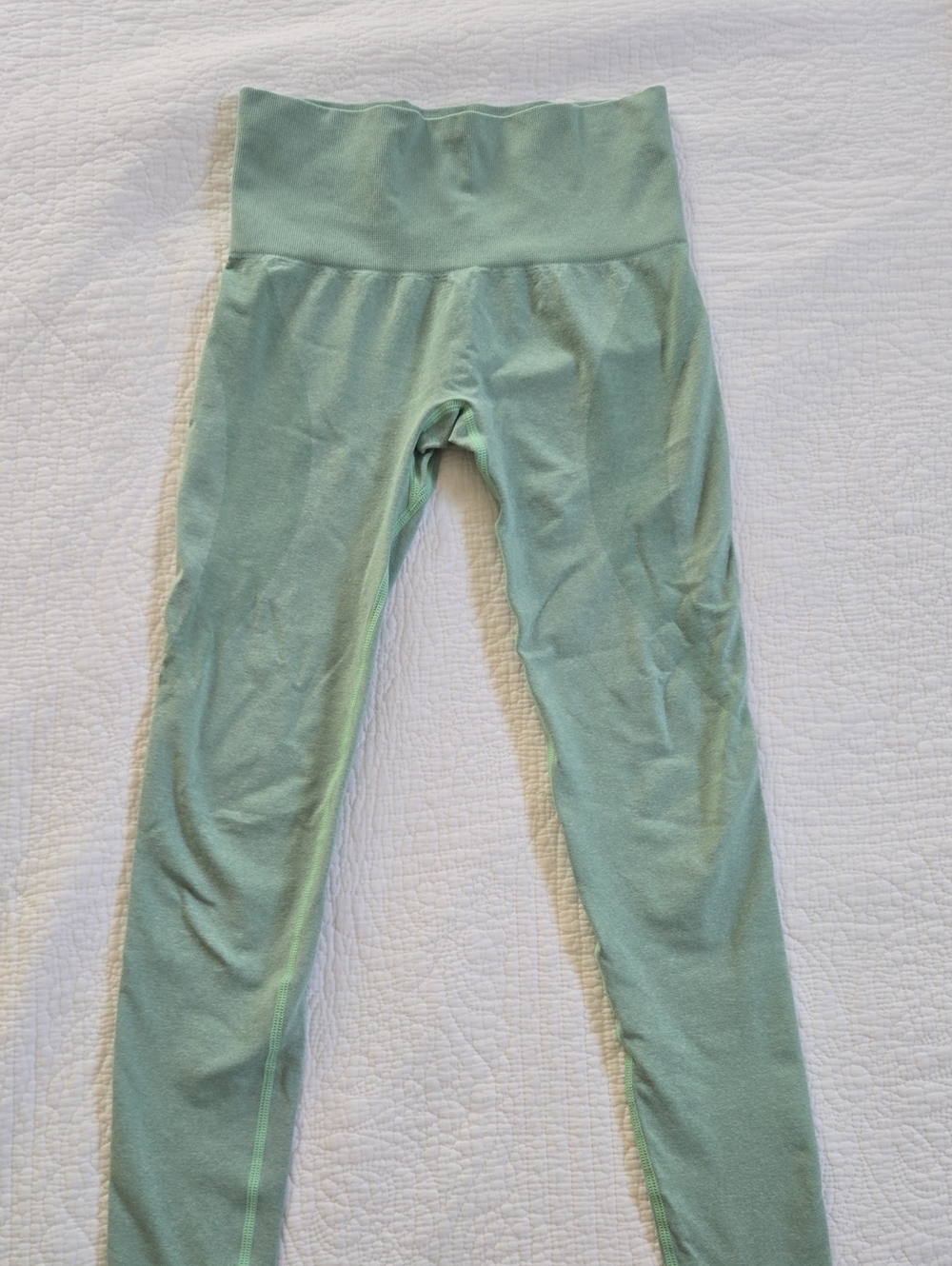 High-Waist Women's Leggings in Mint Green